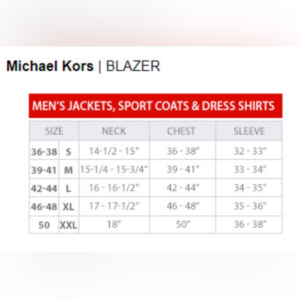 Michael Kors Men's Size 15 32/33 Slim Fit Long Sleeve 100% Cotton Dress Shirt - Picture 8 of 8
